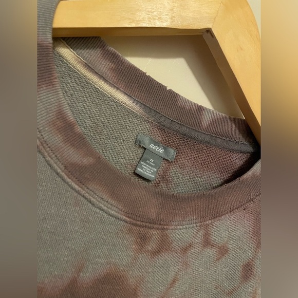 AERIE Tie Dye Oversized Crew Neck XS - Picture 3 of 4